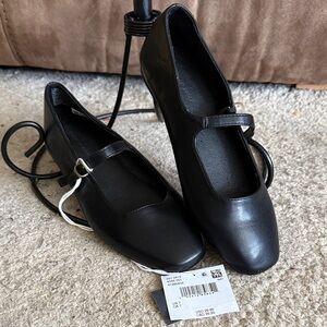 American Eagle Outfitters Black Mary Jane Flats